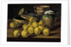Still life with limes, jam pot and butterfly, Second Half of the 18th century by Luis Egidio Meléndez