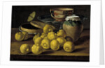 Still life with limes, jam pot and butterfly, Second Half of the 18th century by Luis Egidio Meléndez