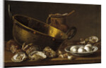 Still life with oysters, garlic and eggs, 1772 by Luis Egidio Meléndez