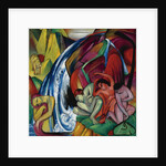The waterfall (Women under a waterfall), 1912 by Franz Marc
