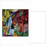 The waterfall (Women under a waterfall), 1912 by Franz Marc