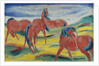 Grazing horses III, 1910 by Franz Marc