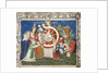 The Wheel of Fortune (from an manuscript of Troy Book by John Lydgate), Mid of the 15th century by Anonymous