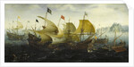Battle of Cadiz (Dutch and English Ships Attack the Spanish Armada), 1608 by (Aert van Antum) Aert Anthonisz.
