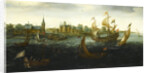 The Eendracht before IJsselmonde, 1618 by (Aert van Antum) Aert Anthonisz.