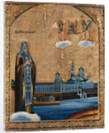 Saint Nilus of Lake Seliger, 1800s by Russian icon