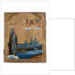 Saint Nilus of Lake Seliger, 1800s by Russian icon