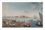 View of the Neva River and the Stock exchange in Saint Petersburg, Early 1800s by Anonymous