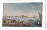 View of the Neva River and the Stock exchange in Saint Petersburg, Early 1800s by Anonymous