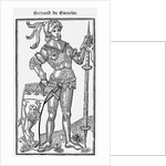 Bertrand du Guesclin (From Le Livre des faits de messire Bertrand du Guesclin), 1487 by Anonymous