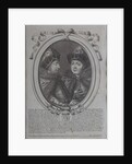 The Tsars Ivan Alexeyevich and Peter Alexeyevich of Russia by Nicolas de Larmessin