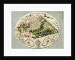 Plan of the Montreuil Estate of Madame Elisabeth, 1788 by Jean-Jacques Huvé