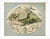 Plan of the Montreuil Estate of Madame Elisabeth, 1788 by Jean-Jacques Huvé