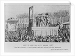 The Execution of Louis XVI in the Place de la Revolution on 21 January 1793, c. 1793 by Anonymous