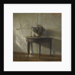 A sunlit interior by Carl Holsøe