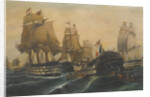 The Battle of Trafalgar by Constantinos Volanakis
