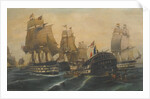 The Battle of Trafalgar by Constantinos Volanakis