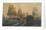 The Battle of Trafalgar by Constantinos Volanakis