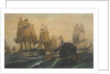 The Battle of Trafalgar by Constantinos Volanakis