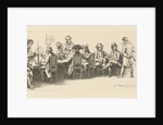Men in a coffee house with a Billiard room, 1814 by Jacob Ernst Marcus