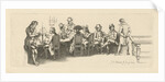 Men in a coffee house with a Billiard room, 1814 by Jacob Ernst Marcus