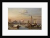 Viking ships on the River Thames, Mid of the 19th century by Everhardus Koster