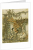 Kay and Gerda in their garden high up on the roof. Illustration for the tale of The Snow Queen, 18 by Arthur Rackham