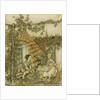 Kay and Gerda in their garden high up on the roof. Illustration for the tale of The Snow Queen, 18 by Arthur Rackham
