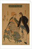 Foreigners watching New Years dance, 1861 by Yoshitomi Utagawa