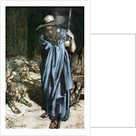 Mime and the Wanderer. Illustration for Siegfried and The Twilight of the Gods by Richard Wagner, by Arthur Rackham