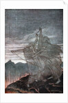 The Norns Vanish. Illustration for Siegfried and The Twilight of the Gods by Richard Wagner, 1910 by Arthur Rackham