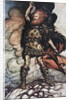 Donner, your lord, summons his hosts! Illustration for The Rhinegold and The Valkyrie by Richard W by Arthur Rackham