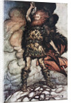 Donner, your lord, summons his hosts! Illustration for The Rhinegold and The Valkyrie by Richard W by Arthur Rackham
