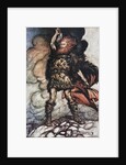 Donner, your lord, summons his hosts! Illustration for The Rhinegold and The Valkyrie by Richard W by Arthur Rackham