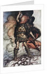 Donner, your lord, summons his hosts! Illustration for The Rhinegold and The Valkyrie by Richard W by Arthur Rackham