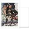 Donner, your lord, summons his hosts! Illustration for The Rhinegold and The Valkyrie by Richard W by Arthur Rackham