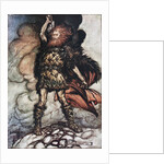 Donner, your lord, summons his hosts! Illustration for The Rhinegold and The Valkyrie by Richard W by Arthur Rackham