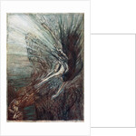 The frolic of the Rhinemaidens. Illustration for The Rhinegold and The Valkyrie by Richard Wagner, by Arthur Rackham