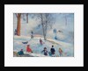 Sledding, Central Park, 1912 by William James Glackens