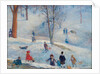 Sledding, Central Park, 1912 by William James Glackens