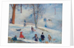 Sledding, Central Park, 1912 by William James Glackens