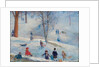 Sledding, Central Park, 1912 by William James Glackens