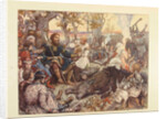 Rest of Grand Prince Vladimir II Monomakh on the Hunt. (The Imperial Hunt in Russia by N. Kutepov), by Viktor Mikhaylovich Vasnetsov