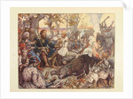 Rest of Grand Prince Vladimir II Monomakh on the Hunt. (The Imperial Hunt in Russia by N. Kutepov), by Viktor Mikhaylovich Vasnetsov