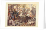 Rest of Grand Prince Vladimir II Monomakh on the Hunt. (The Imperial Hunt in Russia by N. Kutepov), by Viktor Mikhaylovich Vasnetsov