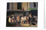 The Entrance to the Théâtre de l?Ambigu-Comique before a Free Performance, 1819 by Louis-Léopold Boilly