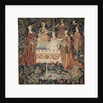 Woman Bathing surrounded by Attendants (Tapestry series La Vie Seigneuriale), c. 1500 by Anonymous master
