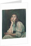 Julie Daydreaming (Julie rêveuse), 1894 by Berthe Morisot