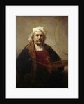 Self portrait with two circles, ca 1665-1669 by Rembrandt van Rhijn