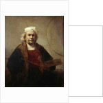 Self portrait with two circles, ca 1665-1669 by Rembrandt van Rhijn